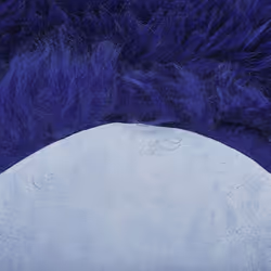 Sheepskin Rug Navy Blue ULURU