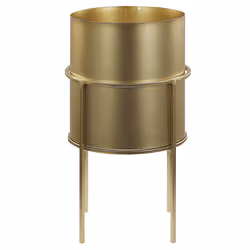 Elevated Plant Pot MILEA Metal 16 cm Gold