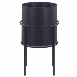 Elevated Plant Pot MILEA Metal 16 cm Black