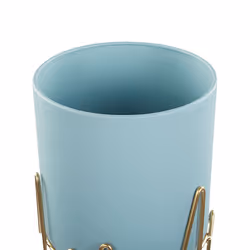 Elevated Plant Pot KALANDRA Metal 19 cm Light Blue