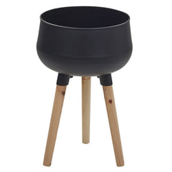 Elevated Plant Pot AGROS Metal 30 cm Black