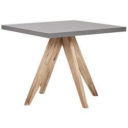 Garden Dining Table OLBIA 90 cm 90 cm Concrete Grey