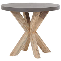 Garden Dining Table OLBIA 90 cm 90 cm Concrete Grey