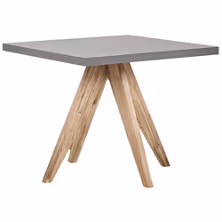 Garden Dining Set with Stools 4 Seater OLBIA/TARANTO Concrete Grey