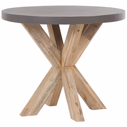 Garden Dining Set with Stools 4 Seater OLBIA/TARANTO Concrete Grey