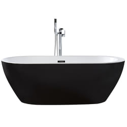 Freestanding Bathtub NEVIS 1600 x 750 mm Black