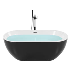 Freestanding Bathtub NEVIS 1700 x 800 mm Black
