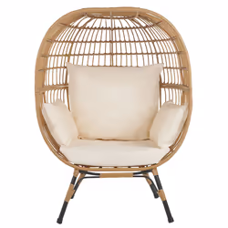 Garden Chair VEROLI PE Rattan Beige