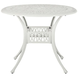 Bistro Table ANCONA 90 cm 90 cm Metal Off-White