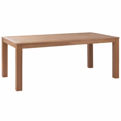 Garden Dining Set with Benches 6 Seater MONSANO Eucalyptus Wood Brown - Additional view 4