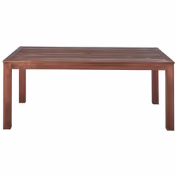 Garden Dining Set with Benches 6 Seater TUSCANIA Eucalyptus Wood Dark Brown