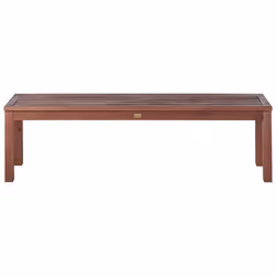 Garden Bench TUSCANIA 160 cm Eucalyptus Wood Dark Brown