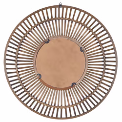 Wall Mirror BLASITO 66 cm 66 cm Bamboo Wood Brown
