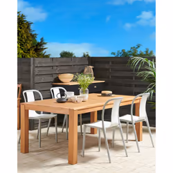 Set of 4 Garden Chairs SPEZIA White