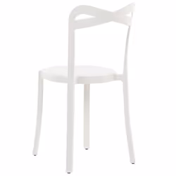 Set of 4 Garden Chairs CAMOGLI White