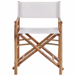 Set of 2 Garden Chairs MOLISE Bamboo Wood Brown