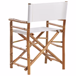Set of 2 Garden Chairs MOLISE Bamboo Wood Brown