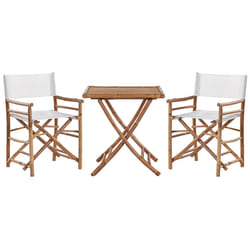 Bistro Set Folding MOLISE Wood Brown