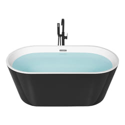 Freestanding Bathtub HAVANA 1600 x 800 mm Black/ White