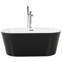 Freestanding Bathtub HAVANA 1600 x 800 mm Black/ White