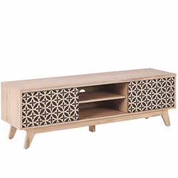 TV Stand PRESCOT Light Brown