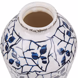 Flower Vase MALLIA Stoneware 20 cm White