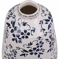 Flower Vase MARONEIA Stoneware 20 cm White