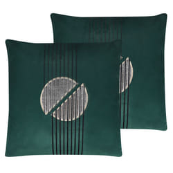Set of 2 Velvet Cushions 45 x 45 cm Green CEROPEGIA