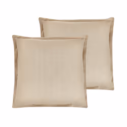 Set of 2 Cushions 45 x 45 cm Beige GUZMANIA