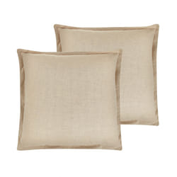 Set of 2 Cushions 45 x 45 cm Beige GUZMANIA