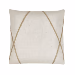 Set of 2 Cushions Geometric Pattern 45 x 45 cm Beige LICUALA