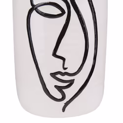 Flower Vase AENUS Stoneware 22 cm White