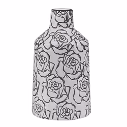Flower Vase ALINDA Stoneware 26 cm White