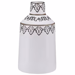Flower Vase AMISOS Stoneware 25 cm White