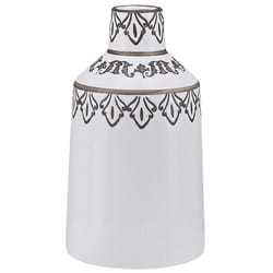 Flower Vase AMISOS Stoneware 25 cm White