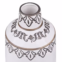 Flower Vase AMISOS Stoneware 25 cm White