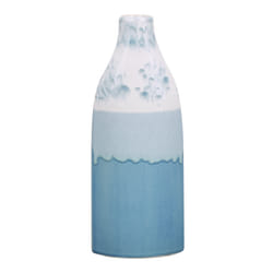 Flower Vase CALLIPOLIS Stoneware 30 cm Blue