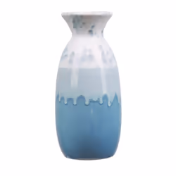 Flower Vase CHALCIS Stoneware 25 cm Blue