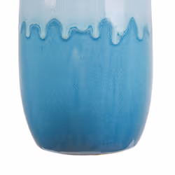Flower Vase CHALCIS Stoneware 25 cm Blue