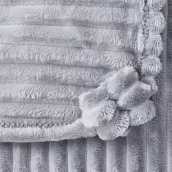 Blanket KAWERI 150 x 200 cm Grey