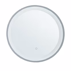 LED Bathroom Mirror BRINAY 58 cm 58 cm Silver