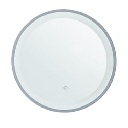 LED Bathroom Mirror BRINAY 58 cm 58 cm Silver