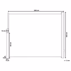 Side Awning DORIO 305 cm 160 cm Beige