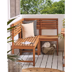 Garden 1-Seat Section TREIA Acacia Wood Brown