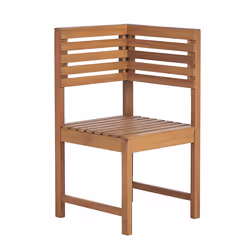 Garden Corner Section TREIA Acacia Wood Brown