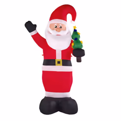 Christmas Inflatable LED Santa Claus 225 cm Red IVALO