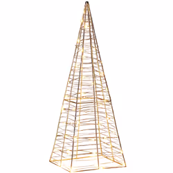 Outdoor LED Decoration Christmas Tree 60 cm Silver PUKSALA