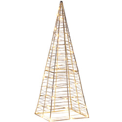 Outdoor LED Decoration Christmas Tree 60 cm Silver PUKSALA