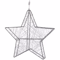 Wall Decor Star KURULA Metal 58 cm Silver