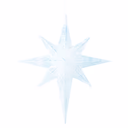 Wall Decor Star OSMA Metal 67 cm White
